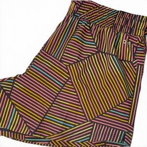 DSG Mid-Rise Stride Shorts Girls XL Multicolor Geometric Athletic Running NWT